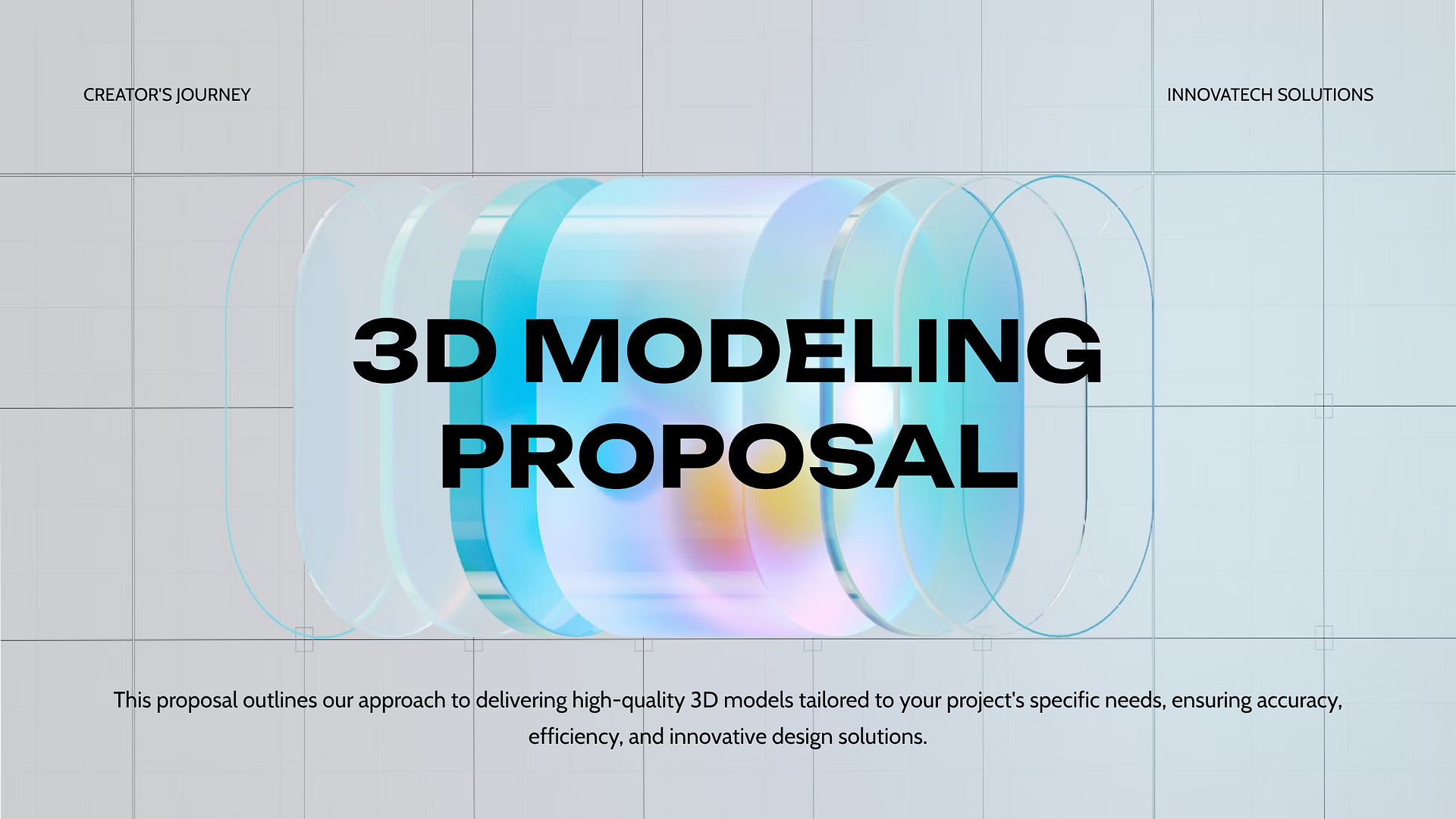 Коммерческое предложение в Gamma о создании 3D-моделей