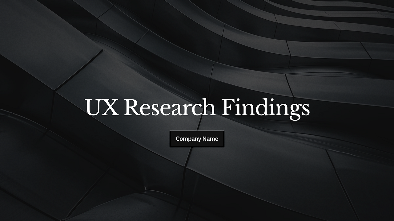 Шаблон Gamma для представления результатов исследования UX